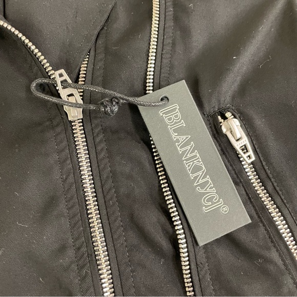 Blank NYC NWT black moto jacket with double zipper Large - Picture 8 of 15